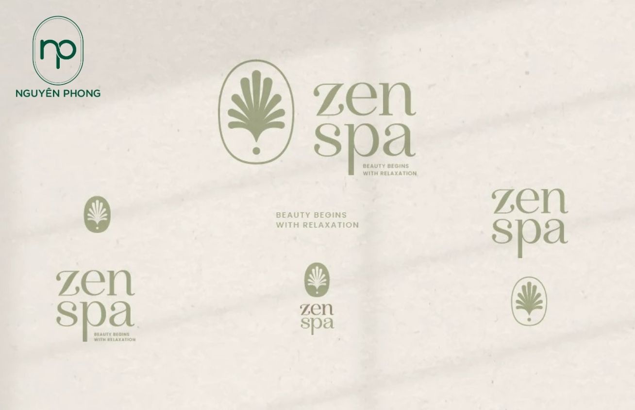 Mẫu logo thẩm mỹ viện in đơn giản